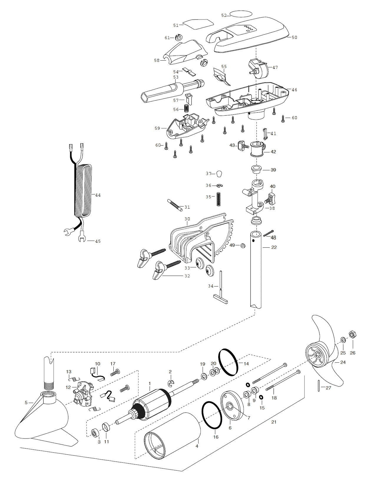 Minn Kota Cabela's 65 Tournament Parts - 2003 from FISH307.com1270 x 1642