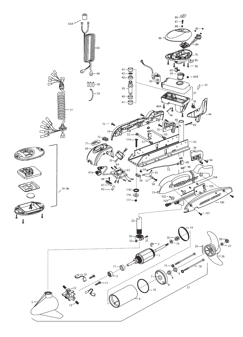 Minn Kota Riptide 70 SP AutoPilot Parts - 2015 from FISH307.com